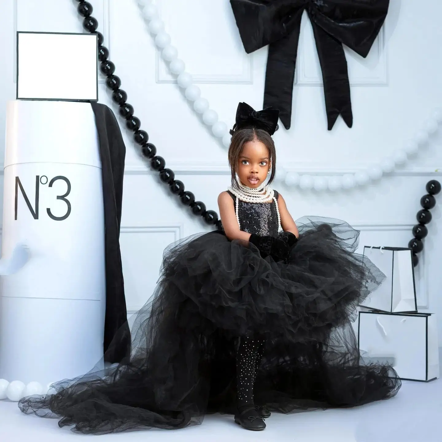 Cswdocy kids Birthday Dresses Extra Puffy High Low Flower Girl Dresses for Wedding Party Baby Girls Prom Ball Gowns Photoshoot