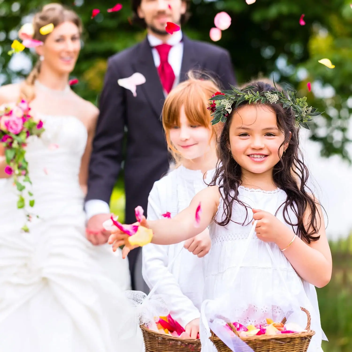 Flower Crown for Wedding - Green Leaf Hair Accessories, Bridal Eucalyptus Headpiece, Princess Photo Prop