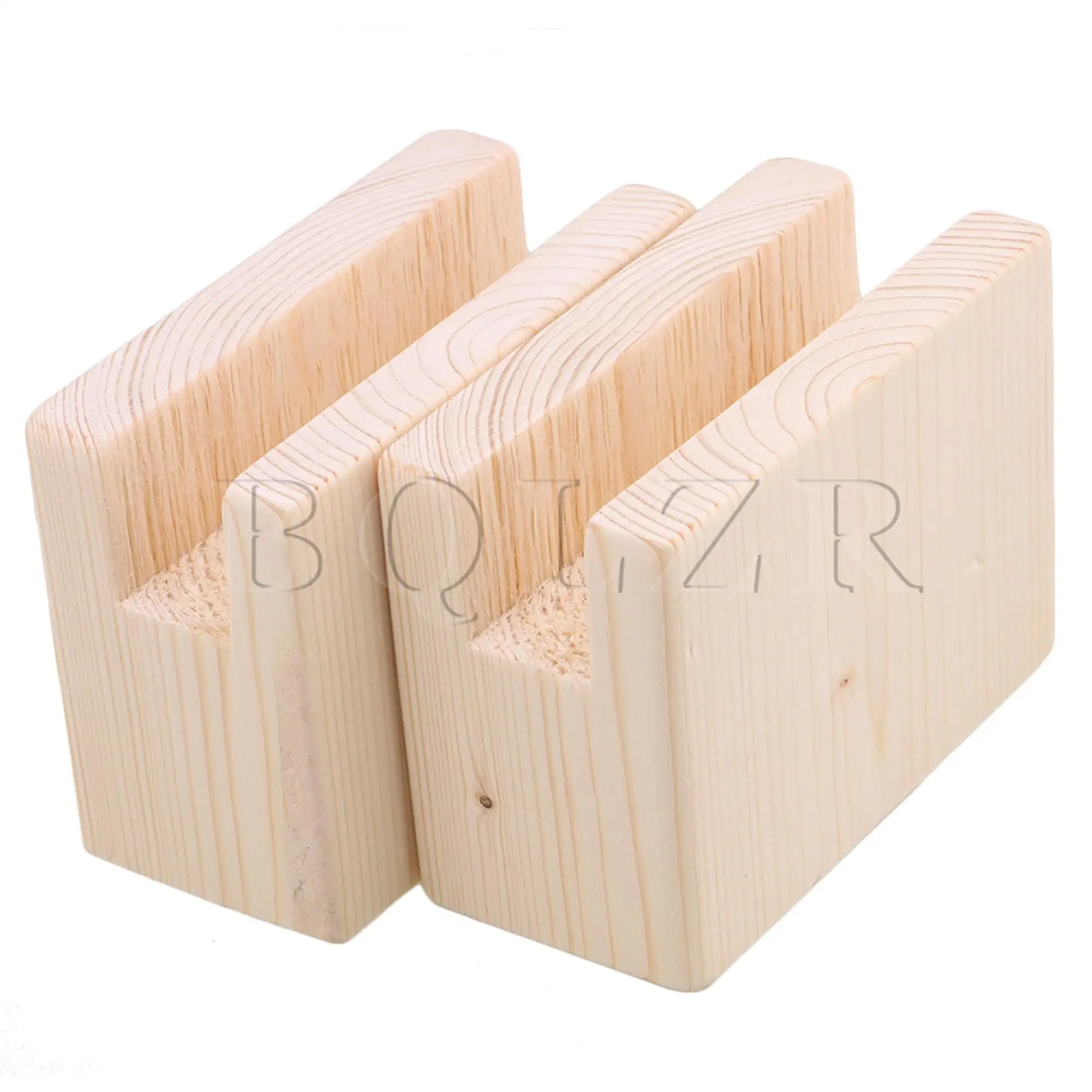 

10PCS 2x10CM Groove Wood Furniture Lifter Bed Sofa Table Risers Add 5cm BQLZR