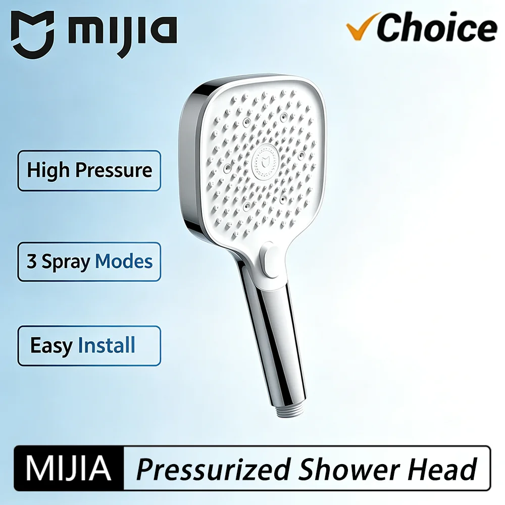 Original NEW MIJIA Booster Hand Shower Pressurized Water Outlet Low-Noise Water Inlet Technology Anti-scald Handle Design ,（CN）