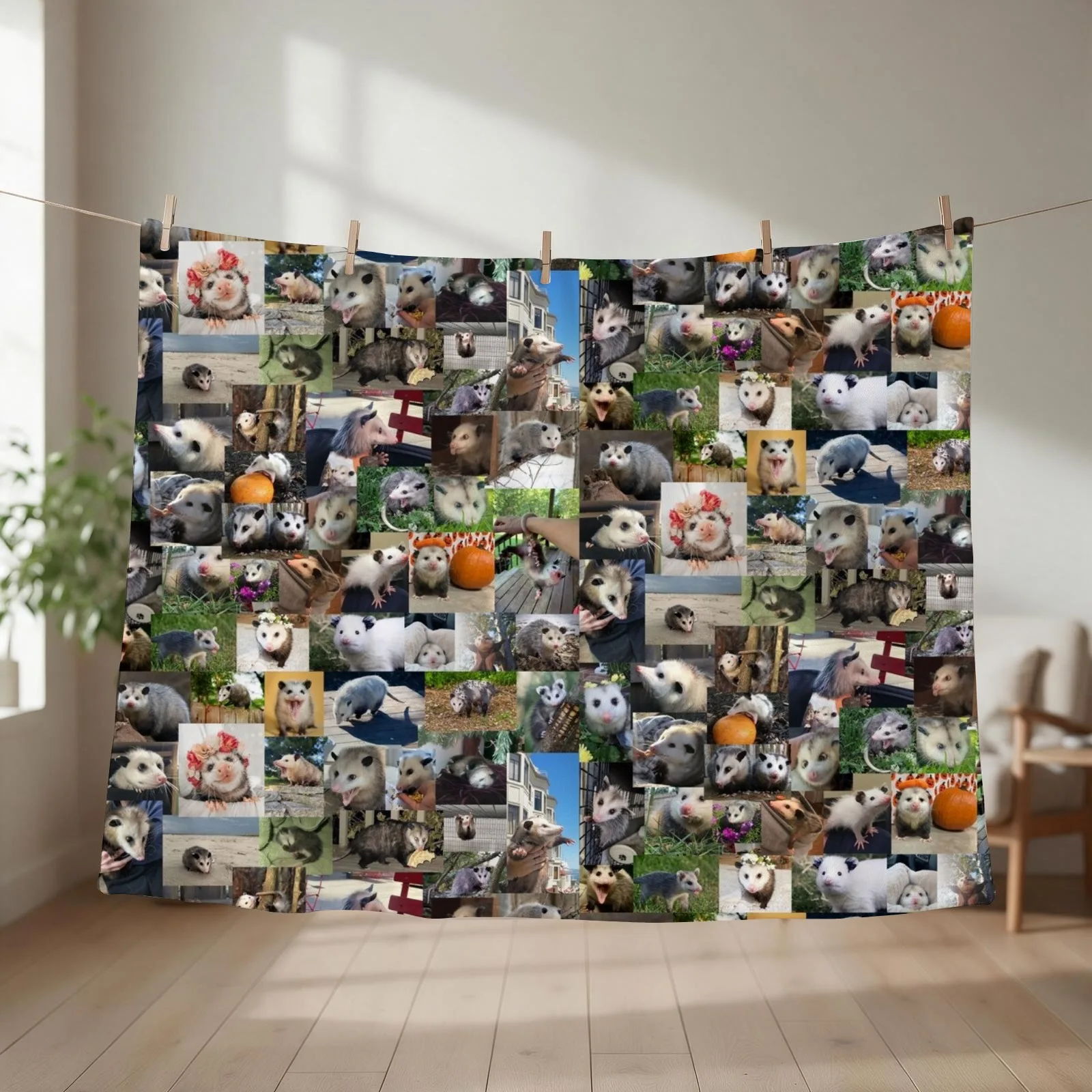 Ultimate Opossums (4K) Throw Blanket couch cozy soft plush fuzzy picnic outdoor blanket