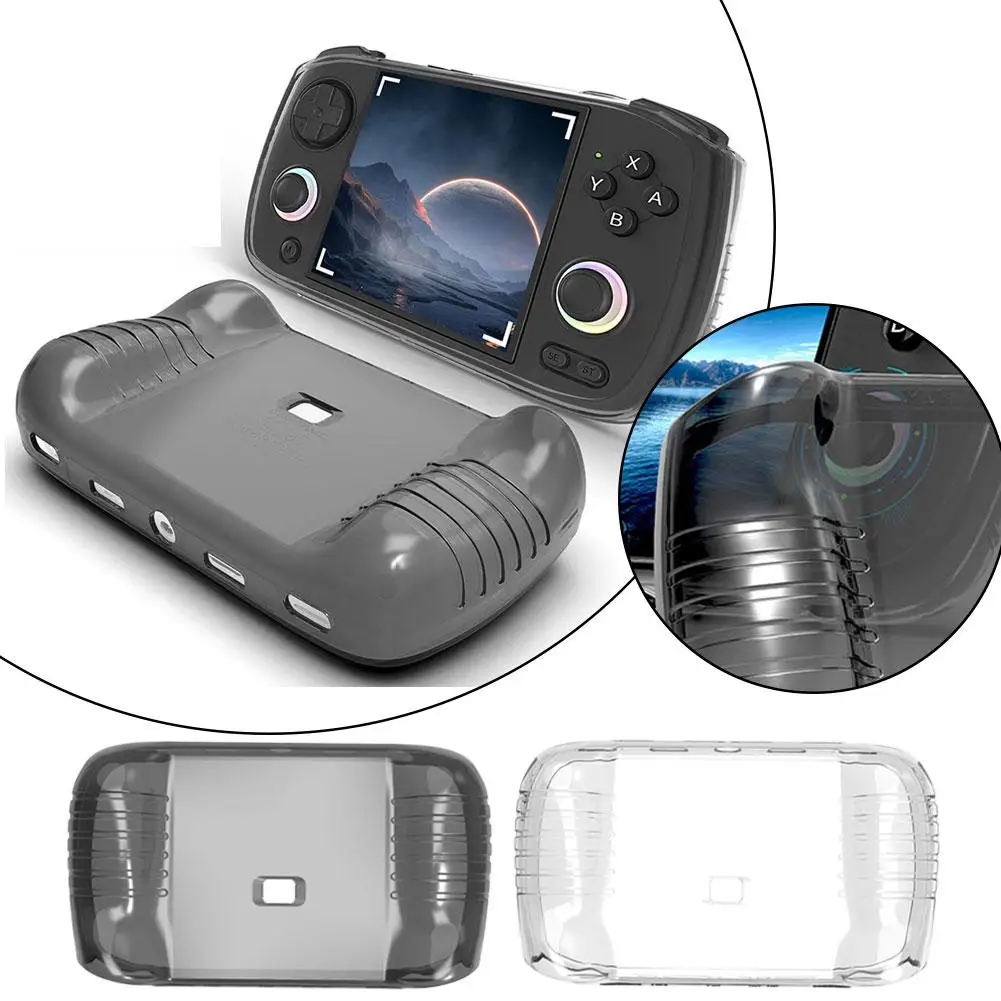 

For RG CubeXX Gaming Handheld Protective Case Anbernic Soft Rubber TPU Transparent Cover Gamer Gifts Newest