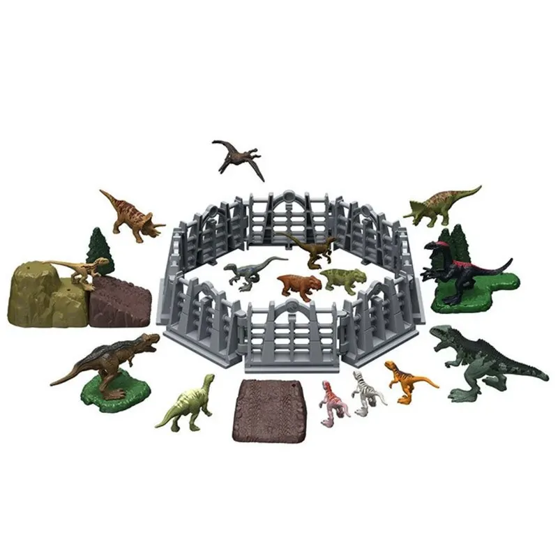 Jurassic World Dominion Minis ON-THE-GO Dinosaur Danger Set 15Pcs Set 31Pcs set Rich Scene Educational Toy for Children Gift