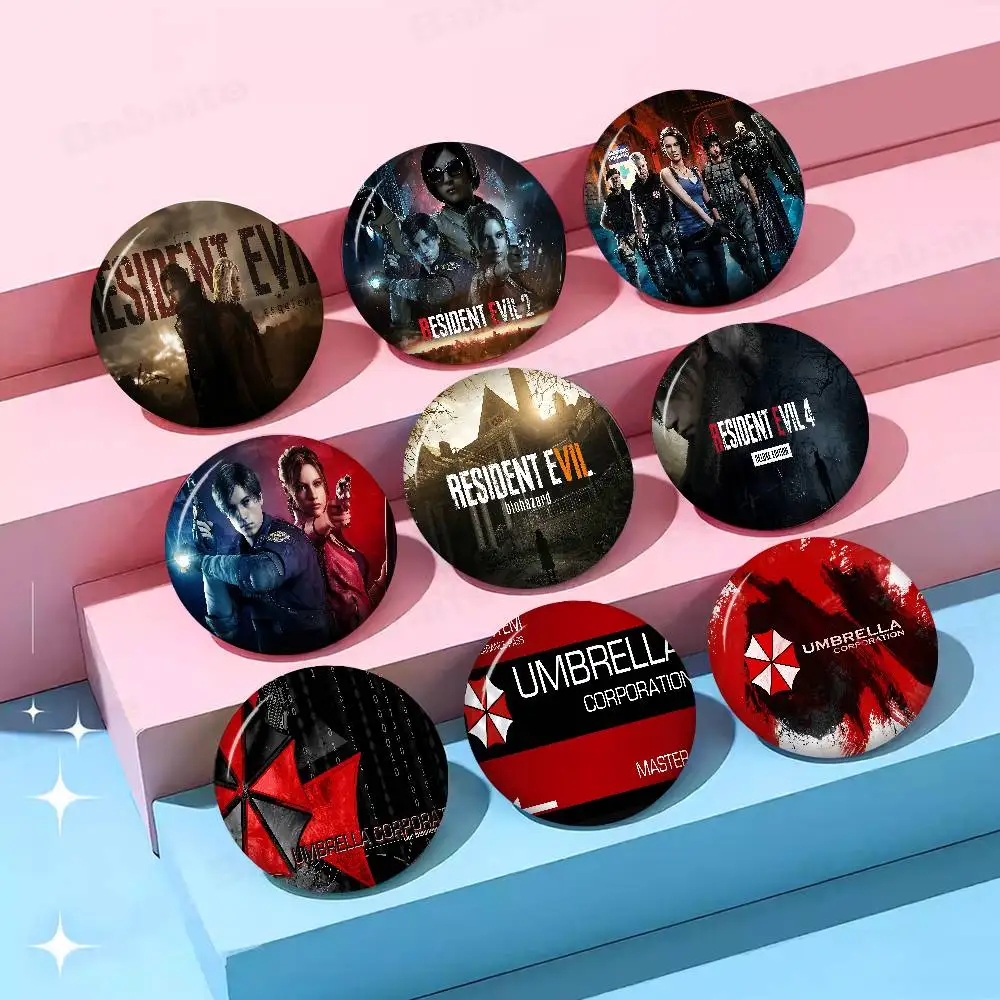 R-Resident E-Evil Umbrella 58mm Animals Funny Brooches Badge Backpack Clothes Gift Accessory
