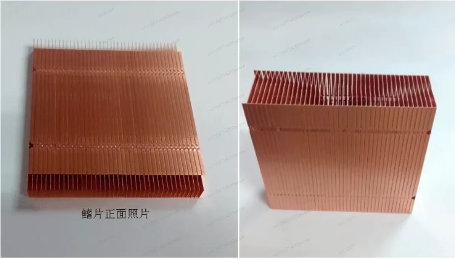 78mm*86mm*9mm Pure copper fins copper Heat sink fin can DIY Extended cut short cooling fins