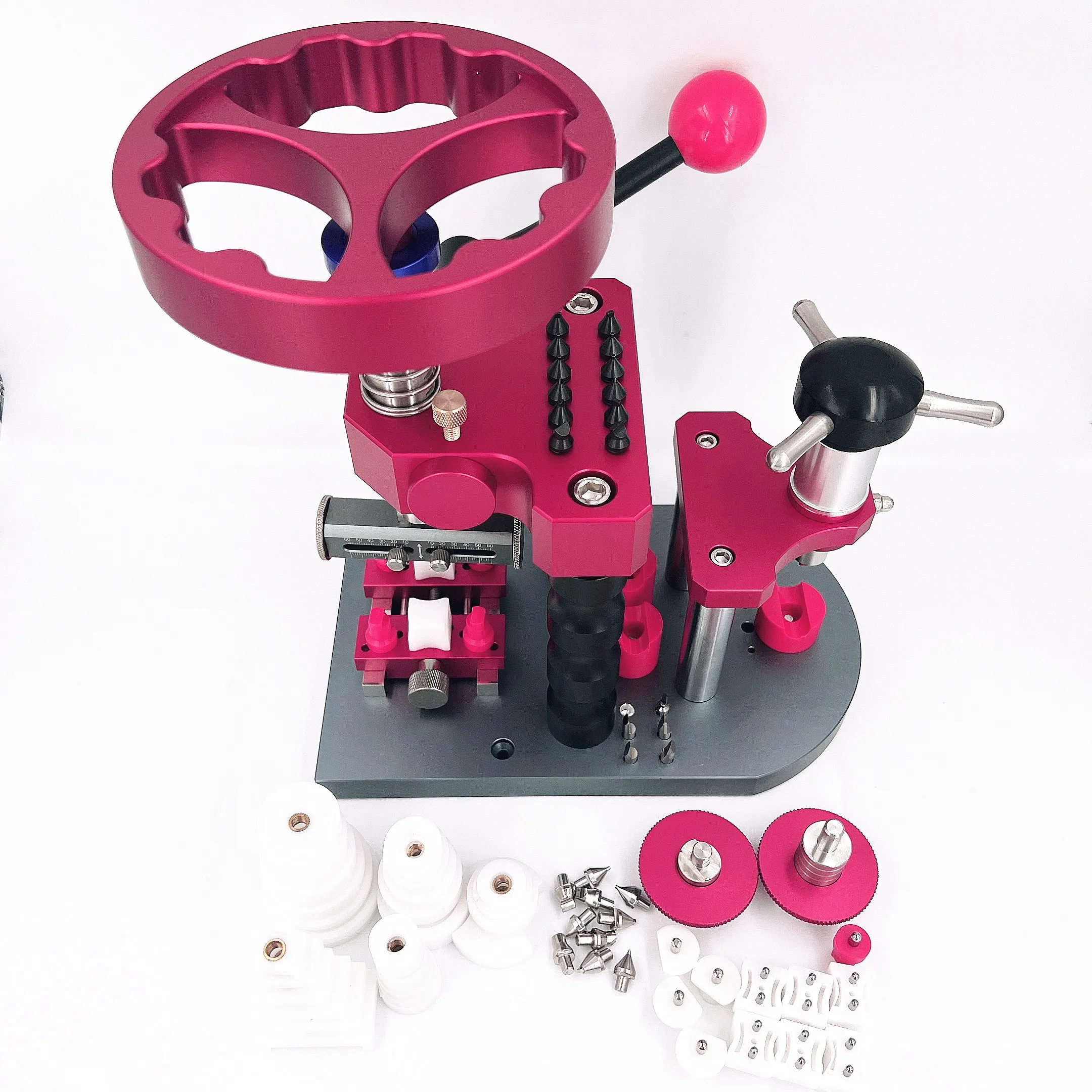 TLF 5700 Strumento di riparazione orologi Apertura e tappatura Fondo multifunzione a quattro scopi e tappatrice Coperchio leva Rotary Prs