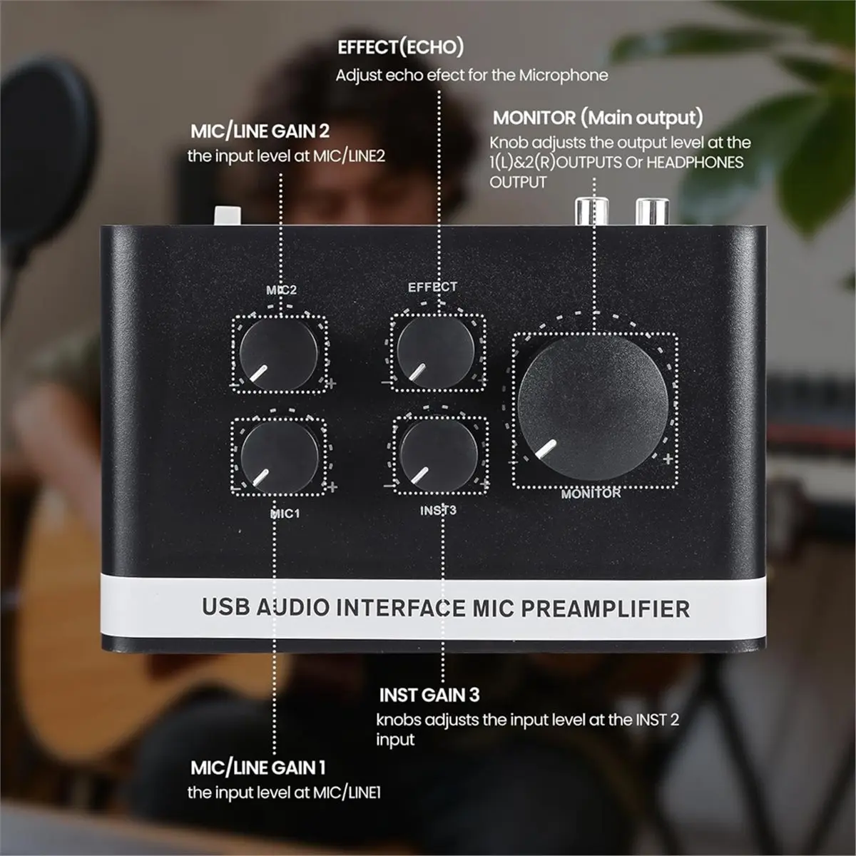 

Новый электронный USB-аудиоинтерфейс с микрофонным предусилителем и фантомным питанием для записи, прямых трансляций, подкастинга и домашней студии.