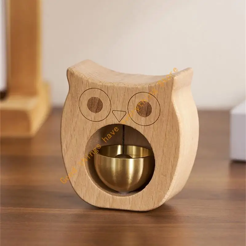 Elegant Wooden Animal Door Chimes Doorbell Knocker Home Decors 55KF