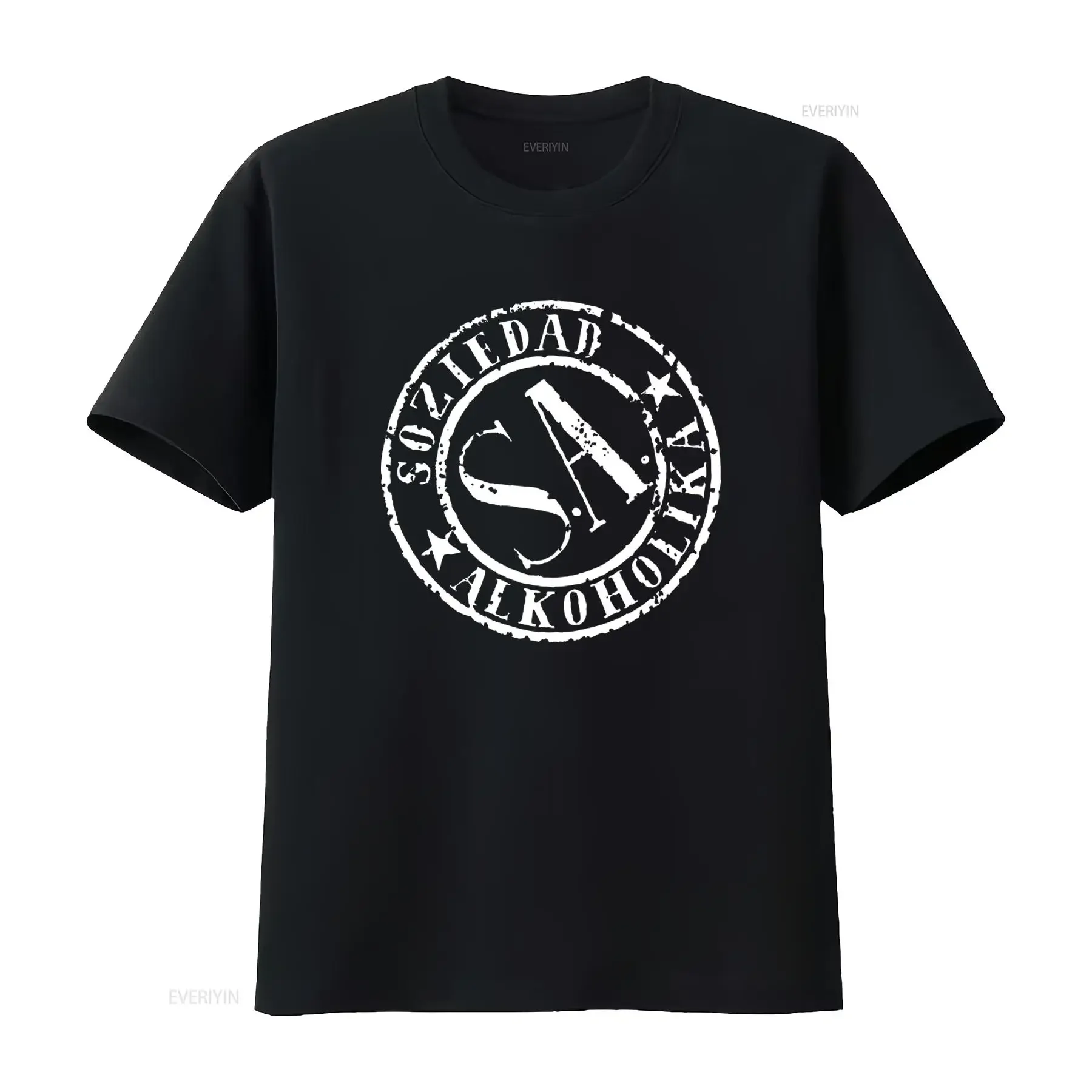 Soziedad Alkoholika Women's T Shirt Spanish Rock Urban Style Available in Different Sizes vintage Washed Stylish homme Slightly