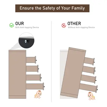 臥室九抽屜櫃,附充電站,63吋現代大型木質無把手抽屜櫃,黑/白 8 最佳銷售 抽屜櫃 - №6