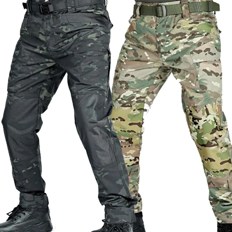 

Боевые брюки, тактические брюки с несколькими карманами, брюки из рипстопа, охотничьи брюки, мужская одежда, износостойкие тренировочные брюки для спецодежды