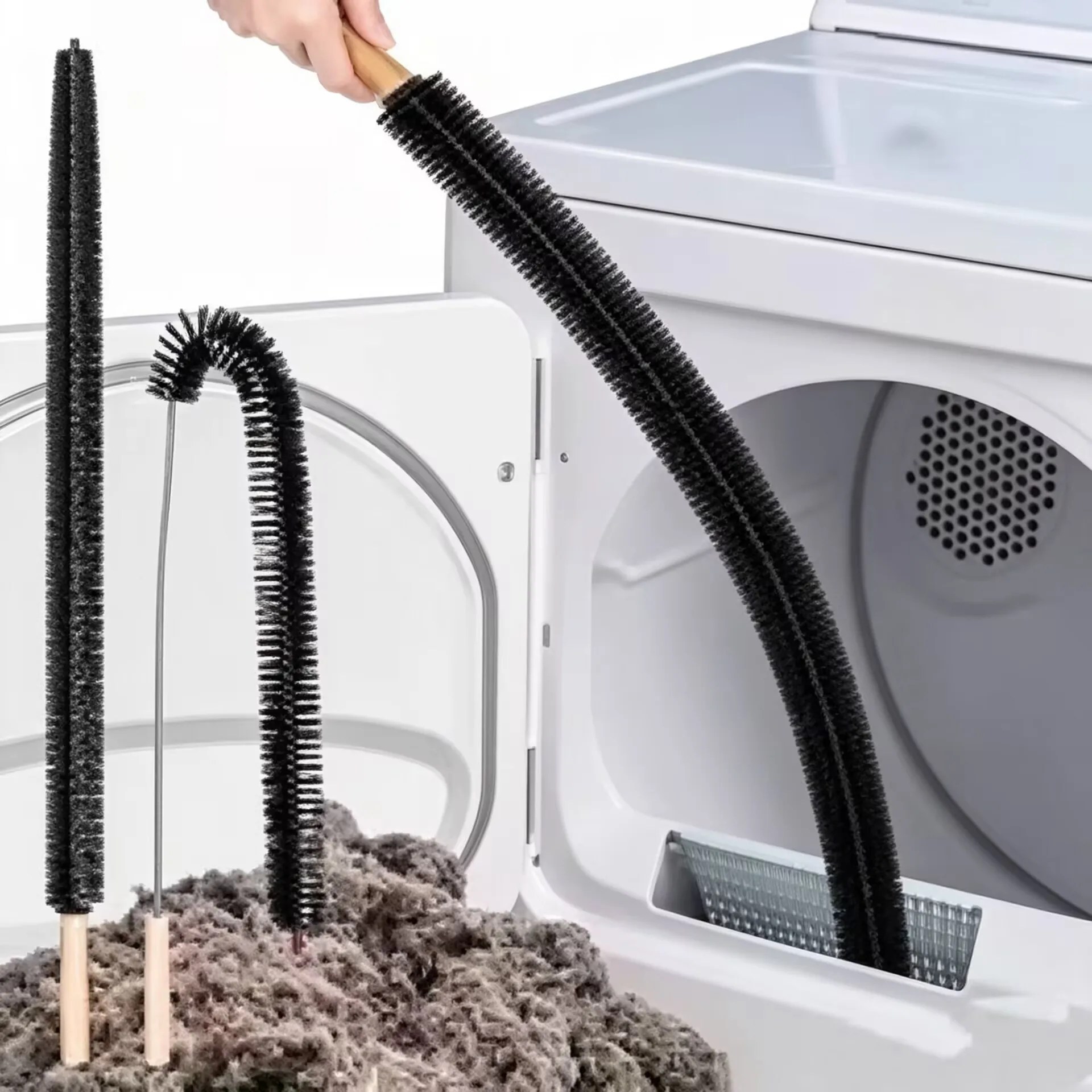 Cleaning brush, can remove fluff, suitable for washing machine dryer, kitchen drain cleaning brush, radiator tool