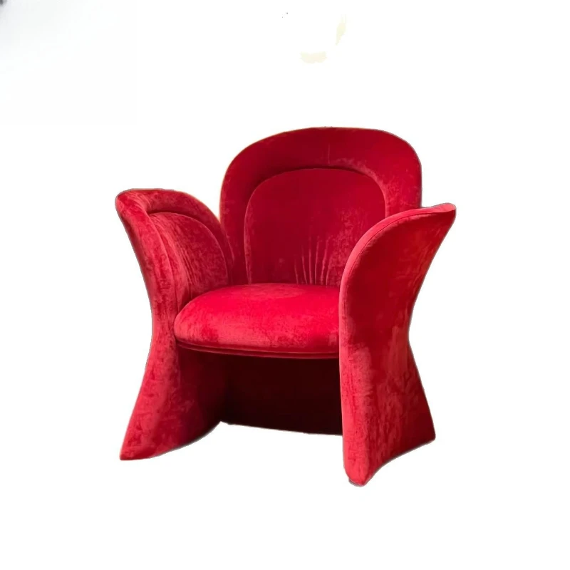 

Flower sofa chair designer Italian creative art casual single chair simple reception sofa chair
