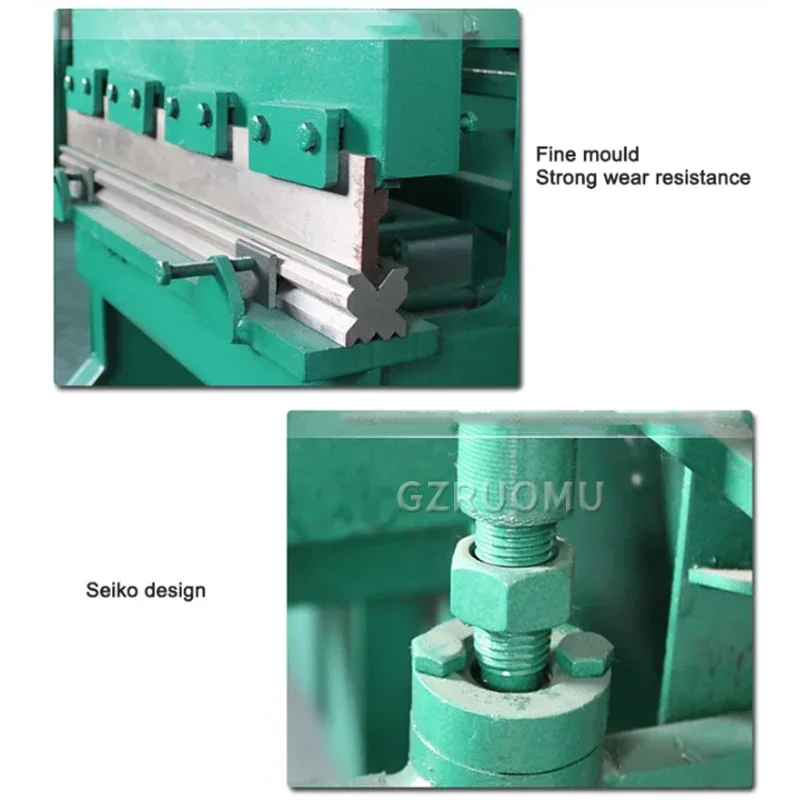 1.3M Desktop Semi Automatic Right Angle Bending Machine Manual Label Folding Equipment For Aluminum Plate Iron Sheet