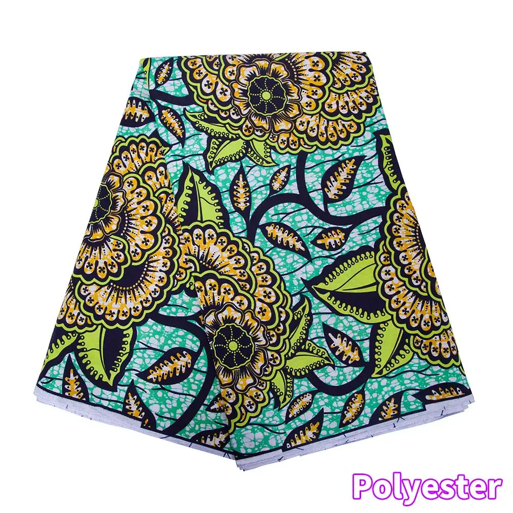 Wholesale African Wax Prints fabric for sewing meters Cotton Materail For Party Dress Guaranteed 6 Yards/Lot Cloth 24fs1460