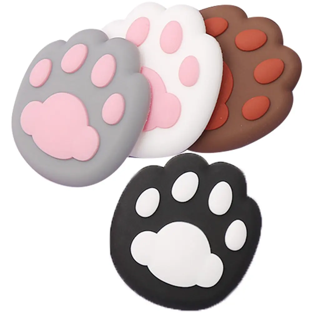 

4Pcs Stylish Silicone Door Stopper Wall Protector Peel and Stick Easy Install Door Knob Protector Wall Bumpers for Home Decor