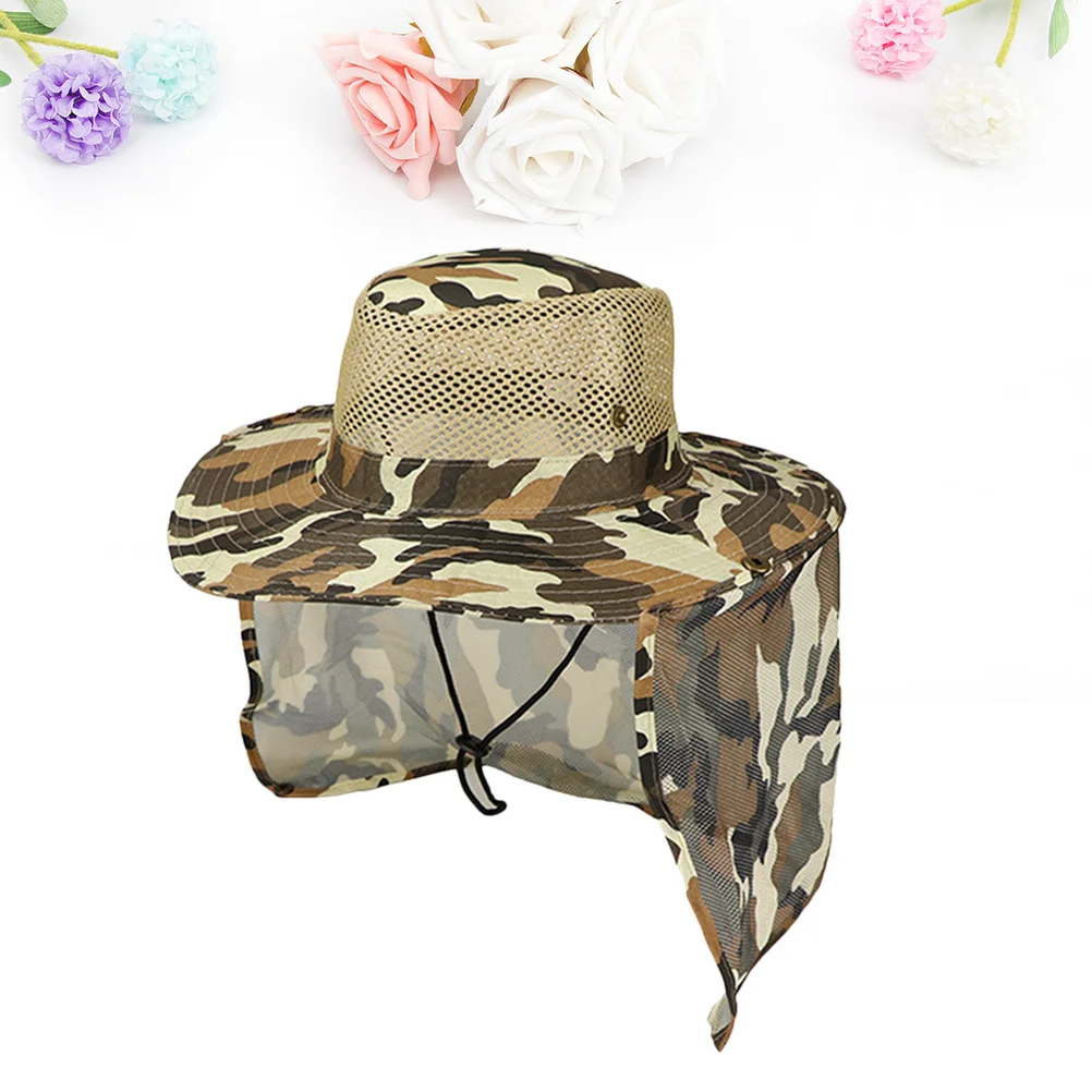 

Camouflage Pattern Hat Long Brim Sun Hats Outdoor Wide Hunting Accessories Protection Activities