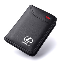 Leather Car ID Credit Card Holder Men Minimalist Wallets Case For Lexus CT200h ES250 ES300h NX300h RX350 IS250 IS200 GS300 ES200