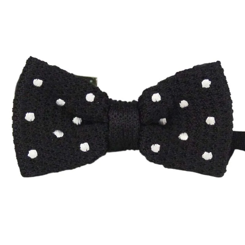 Bowknot Bow Tie Knit Knitted Butterfly Bowtie Mens school Fancy Christmas Clip-on Chic Wedding Festive MW102