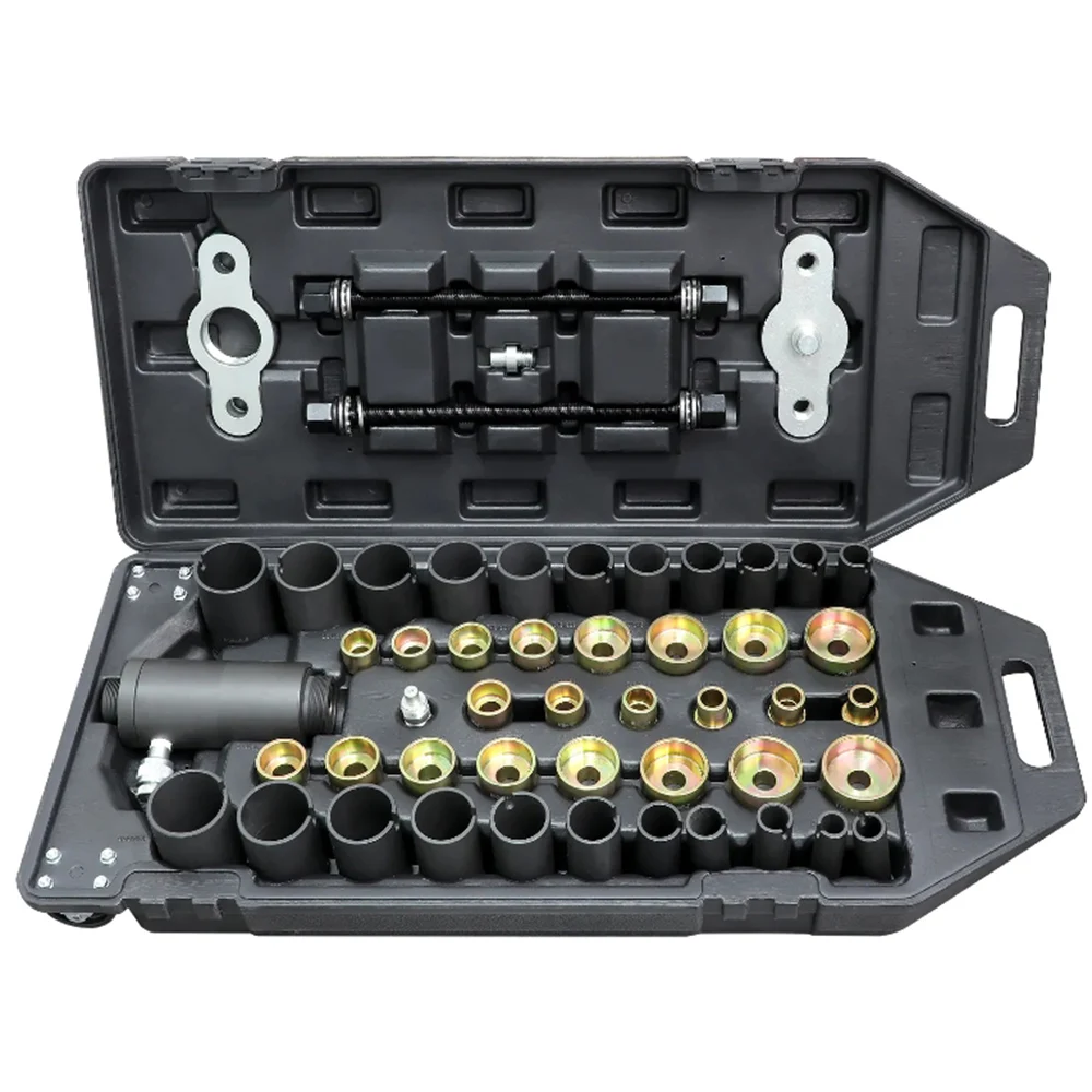 51pcs Hydraulic Steering System Pull Tool Set Universal Hydraulic Bearing Bush Press Frame Kit