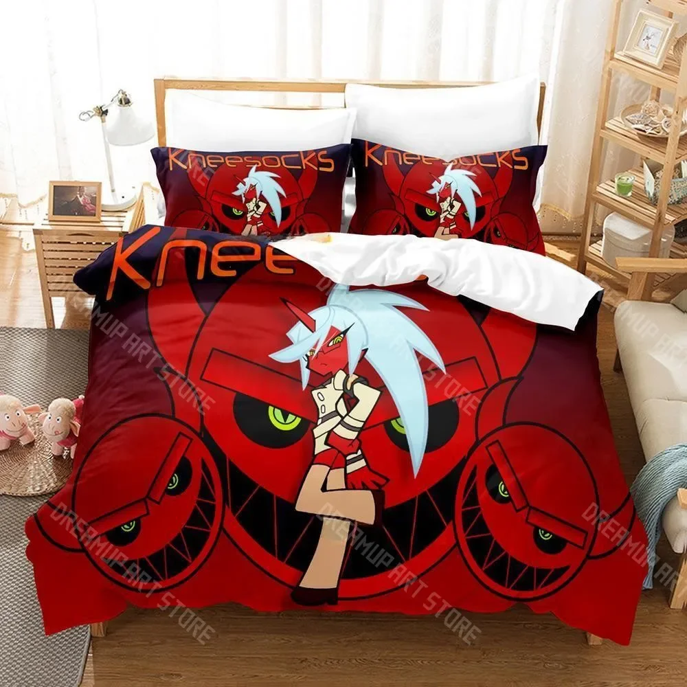 

3d Print Panty & Stocking with Garterbelt Anime Bedding Set Cartoon Girls three-piece set Adult Kid Bedroom Duvet cover Sets