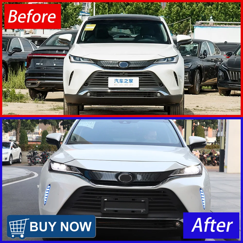 

Car Lights For Toyota Harrie Venza 2021-2025 Front Bumper Upgrade LED Fog Lamp Daytime Running Light All New Design Assembly