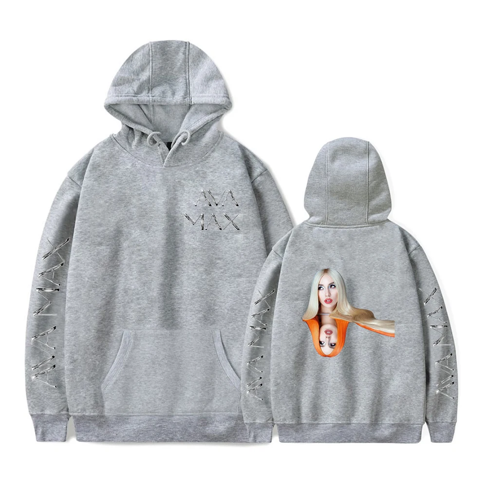 Ava Max Hoodie Long Sleeve Pullover Men Women Hooded Sweatshirt Casual Boy girls Clothes Autumn Winter Ava Max Sweatshirts