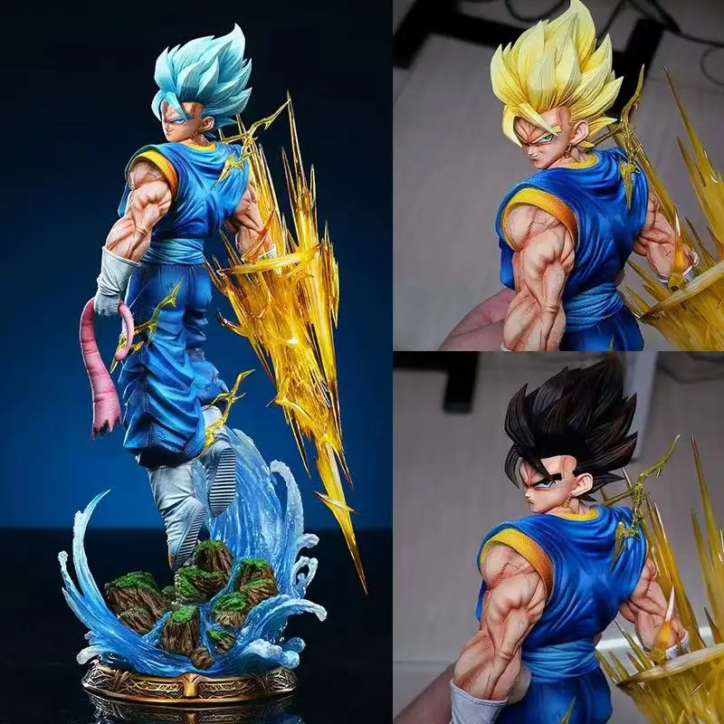 

Dragon Ball Z Vegetto Figure Replace Heads Led Base Super Saiyan Action Figure Gk Statue Collection Model Toys Gifts
