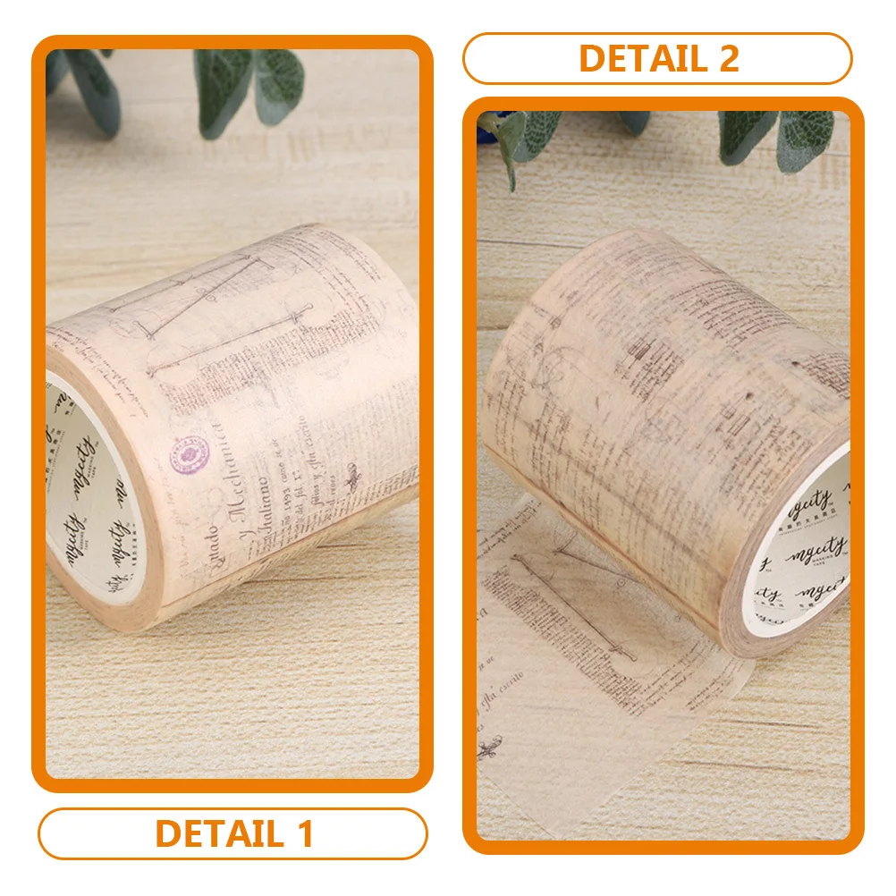 2 لفات على الطراز القوطي اشي الشريط ذاتية اللصق ورقة كرافت الشريط لسكرابوكينغ DIY بها بنفسك المجلات الزخرفية وتغليف الهدايا #6