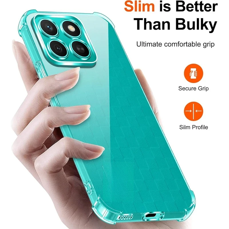 화웨이 아너 X9C X9B X9A X9 X8C X8B X8A X8 X7C X7B X7A X7 X6C X6용 얇은 투명 커버 슬림 쉘 실리콘 소프트 충격 방지 케이스