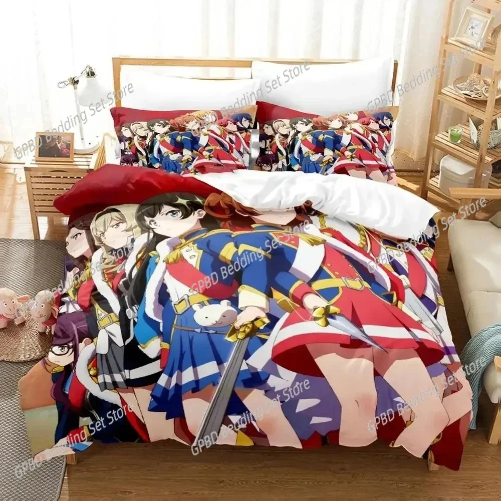 Anime Shoujo Kageki Revue Starlight Bedding Set Duvet Cover Bed Set Quilt Cover Pillowcase Comforter king Queen Size Boys Adult