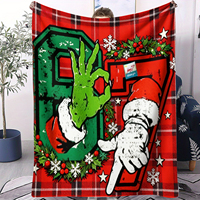 Funny Abstract Christmas 67 Print Blanket Soft Multifunctional Decorative Blanket Quality Universal Blankets Holiday Gifts