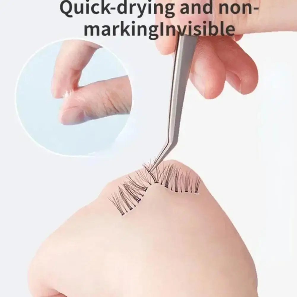 Pegamento profesional para pestañas de secado rápido, pegamento resistente al agua de larga duración, extensión de pestañas postizas, herramientas transparentes suaves, pestañas F E0B6