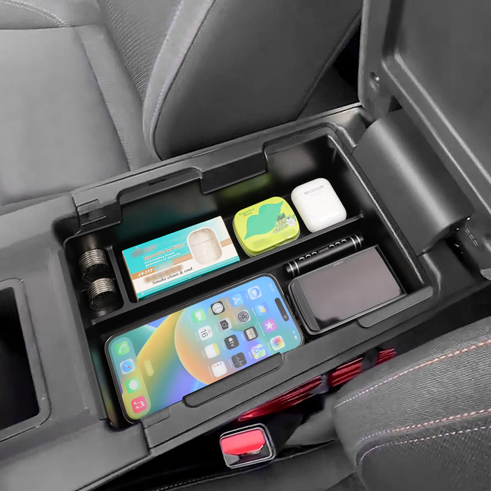 for Honda Prologue/Acura ZDX 2024 2025 Center Console Armrest Storage Box Tray Organizer Car Interior Accessories Black