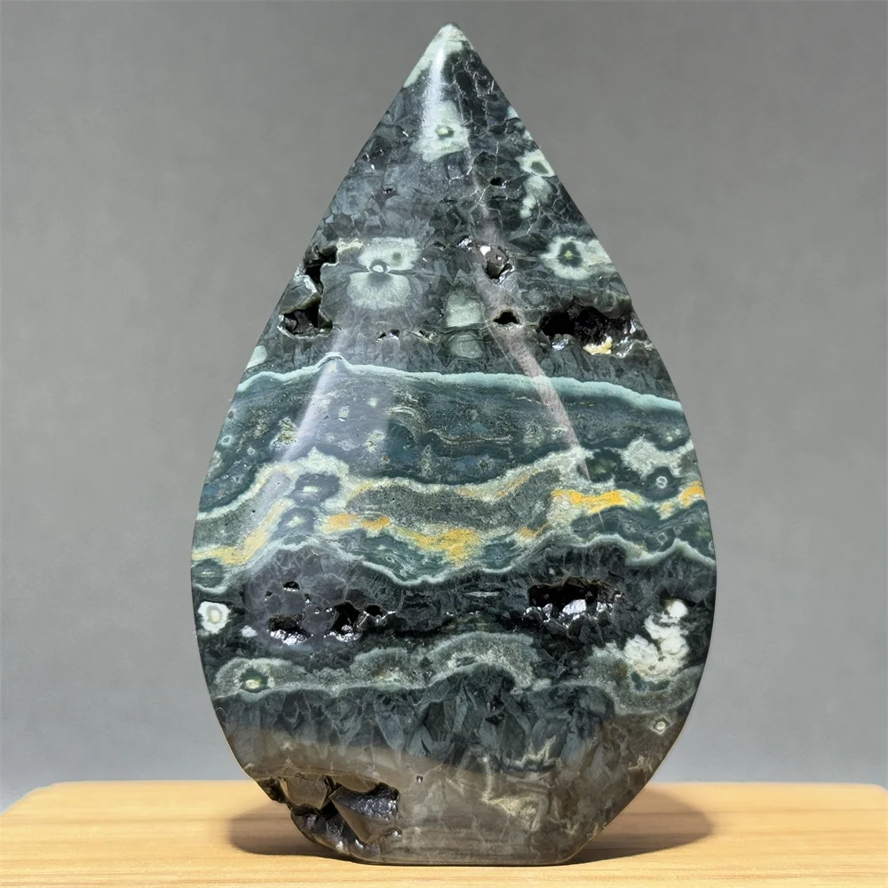 Ancient Mineral Natural Ocean Jasper Free Form Torch Energy Healing Witchcraft Spiritual Meditation Home Office Decoration Gift