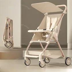 Ultra-light Baby Stroller Foldable Travel Pocket Umbrella Stroller Adjustable Backrest Simple Baby Stroller with Dining Tray