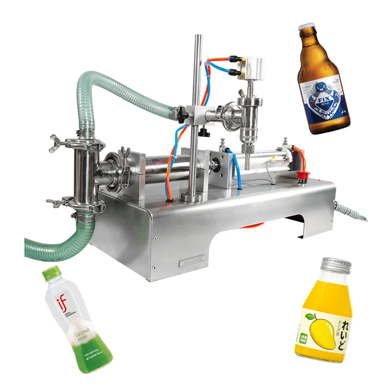 

Factory Direct Selling Semi-automatic Horizontal Pneumatic Piston Beverage Chemical Liquid Filling Machine