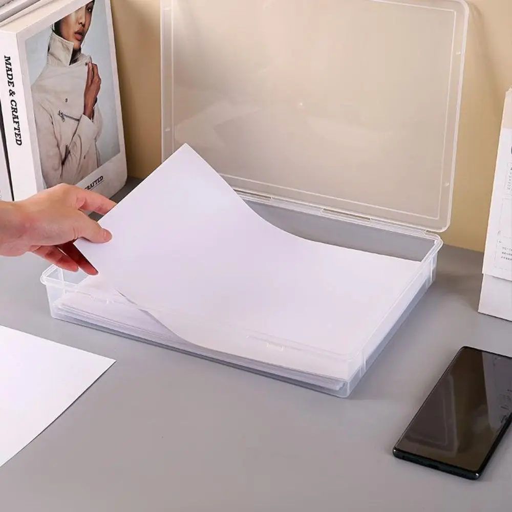 Data Sorting File Box Certificates Storage Case Paper Holder Desk Organizer Document Storage Box Classification Folder Dustproof