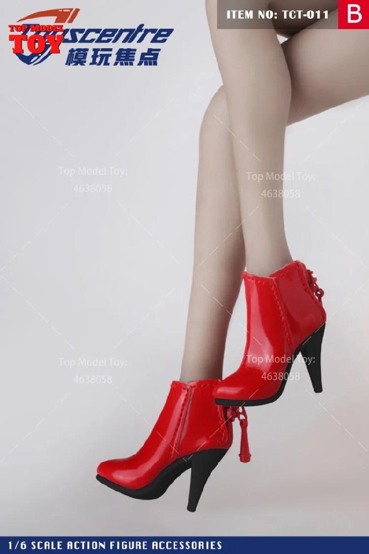 Toyscentre TCT-029 TCT-020 1/6 Weibliche High Heels Stiefel Hohl Schuhe Modell TCT-003 4 5 6 7 8 9Fit 12'' Soldat Action Figur Körper – Detail 10
