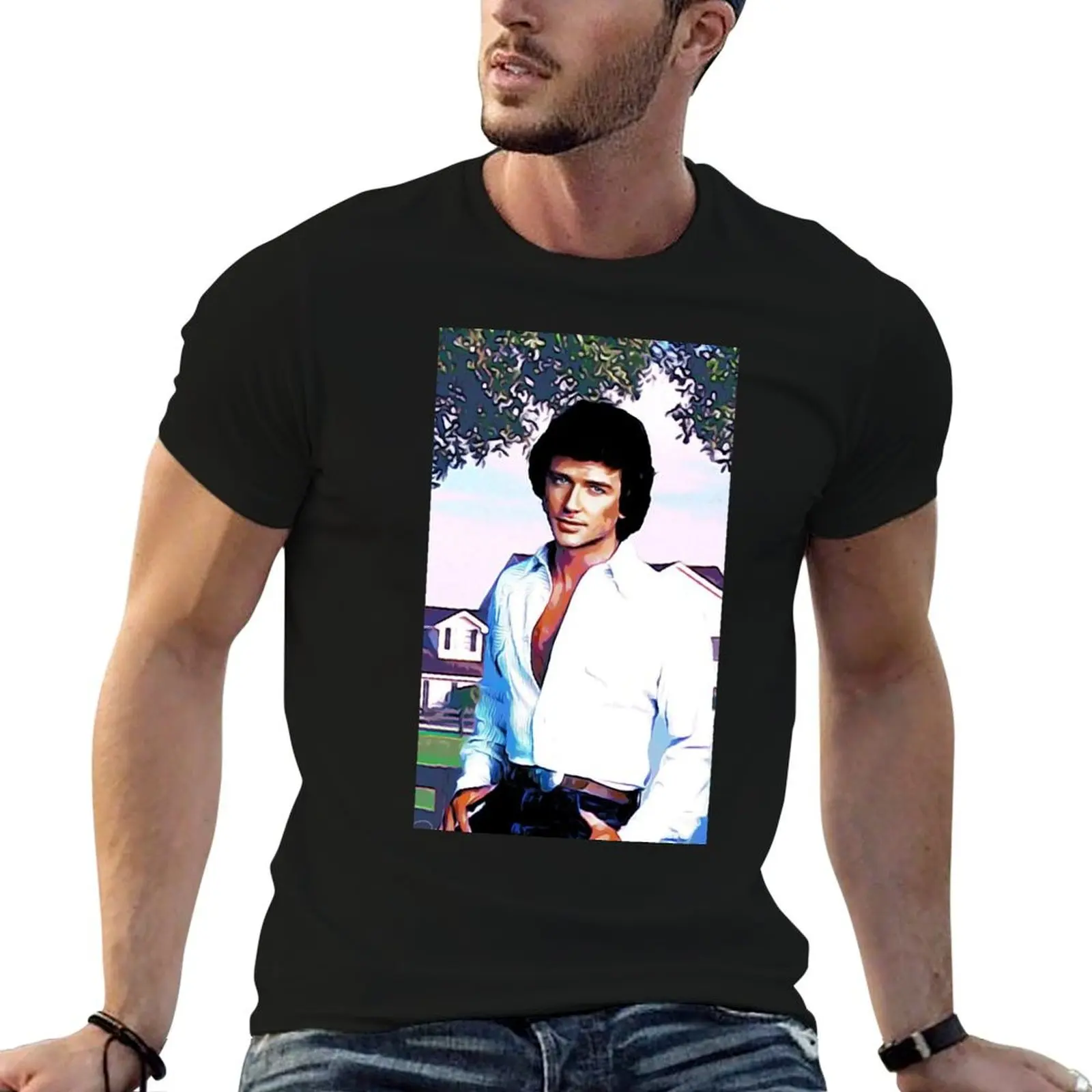 BOBBY EWING - DALLAS T-Shirt vintage clothes anime figures sweat mens funny t shirts