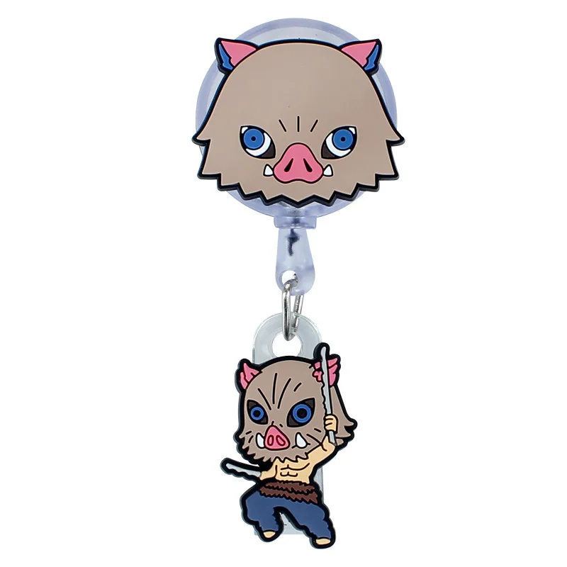 Cute Cartoon Funny For ID Card Holder Scalable Toggle Clip Employee Card Doctor Nurse Chest Card Student Bus Card Holder