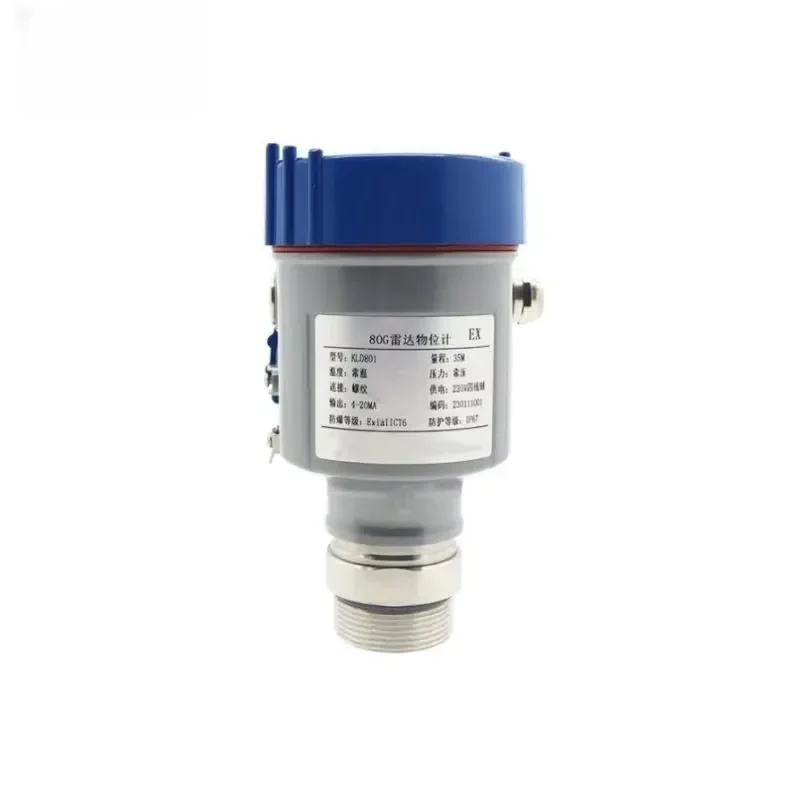 LINO 120GHz 80G No Contact Water Level Meter Tank Level Transmitter IP67 Protection 1mm Accuracy 32mm Antenna