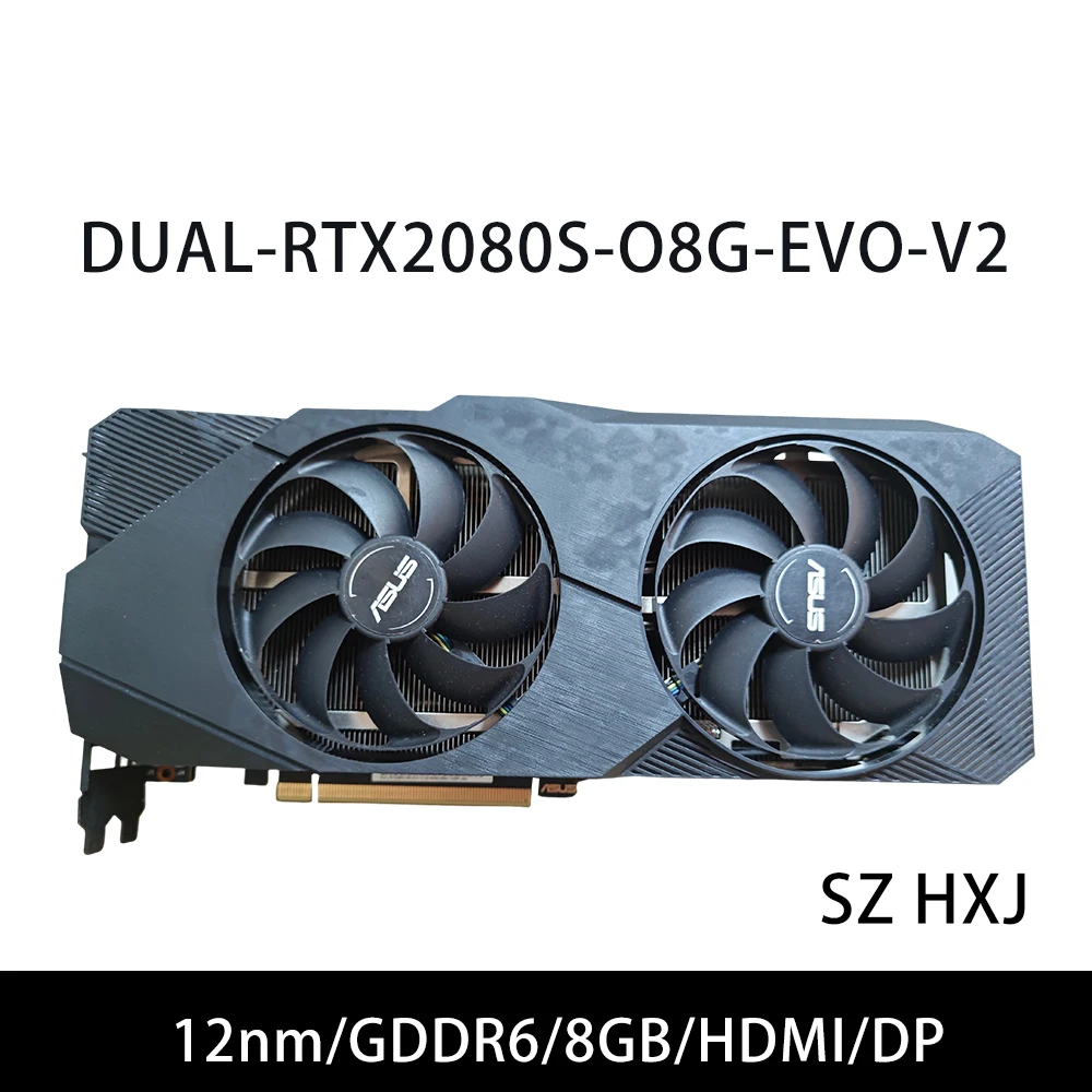 

ASUS RTX2080 8GD6 VGA CARD RTX2080S 8GD6 VGA CARD DUAL RTX2080S O8G EVO V2 Офисная графика Поддержка GDDR6 HDMI Двойные вентиляторы
