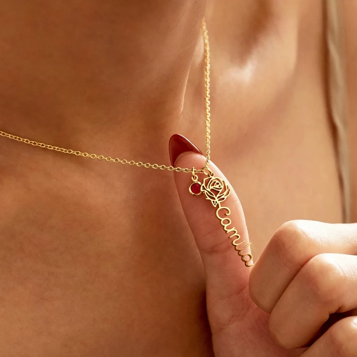 Collana Personalizzata con Nom - Birth Flower Necklace recensione e prezzo