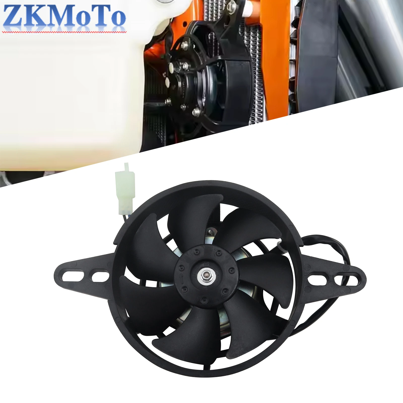 12V Motorcycle Engine Radiator Cooling Fan Oil Cooler For ATV XCW XCFW EXC EXCF SX SXF XC XCF 6 Days TPI 125-530 Universal Parts