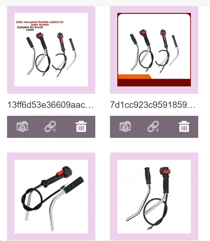 Side Mount Throttle Switch For Lawn Mowers Brush Cutters Hedge Trimmers Tube Mower Handle Throttle Switch Lawn Mower Parts