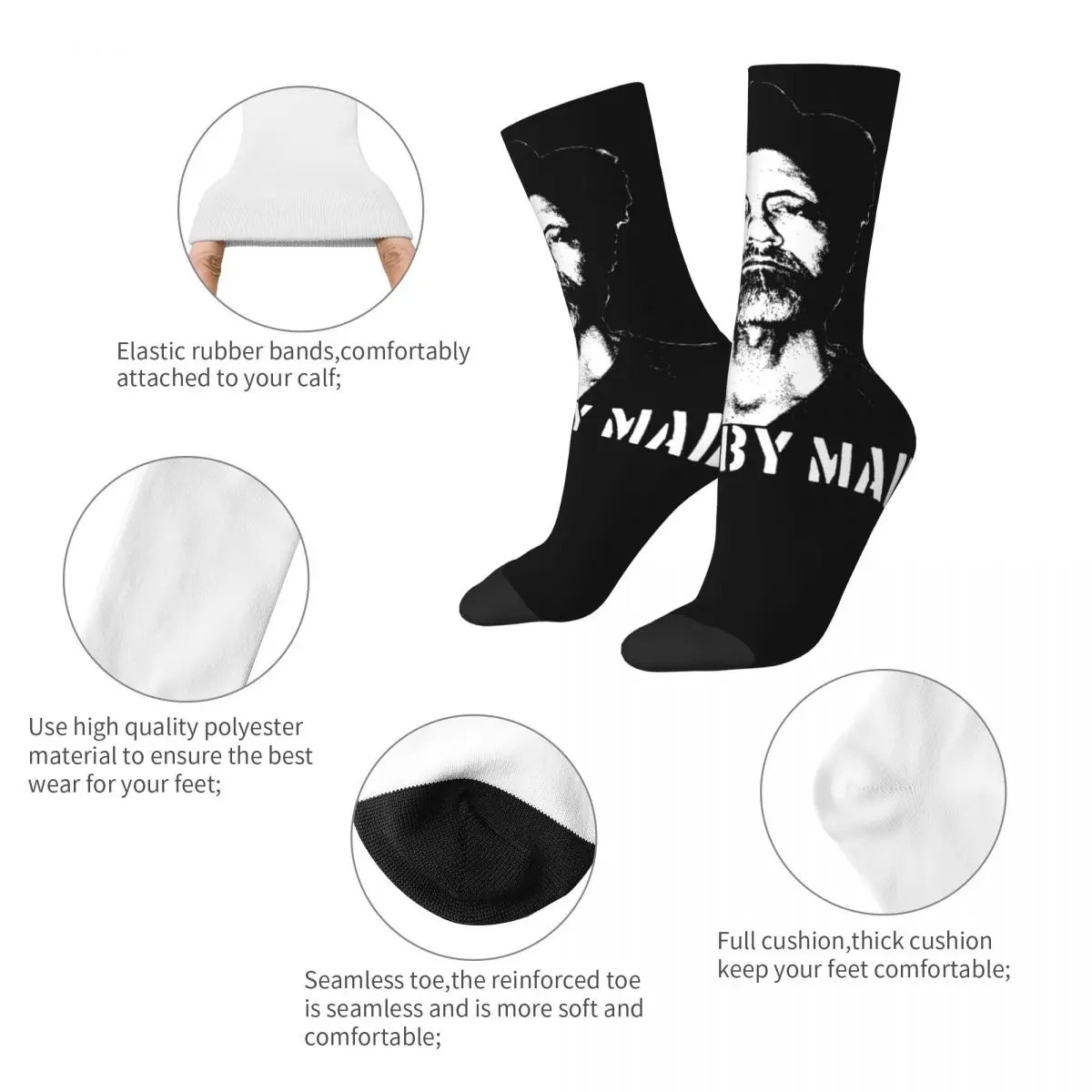 Cool Vote By Mail Ted Kaczynski Basketball Socks Polyester Middle Tube Socks for Women Men Sweat Absorbing