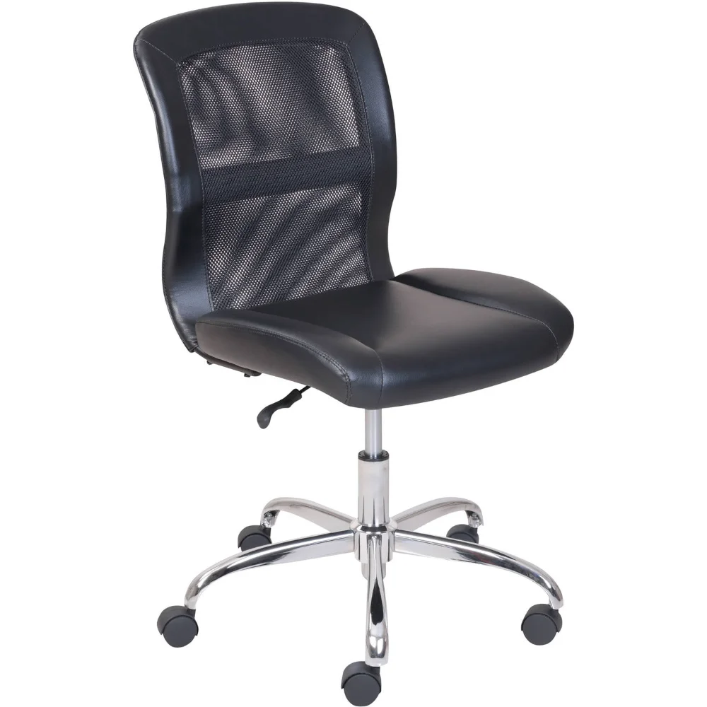 

Mainstays Mid-Back Vinyl Mesh Task Office Chair Black Office Chairs