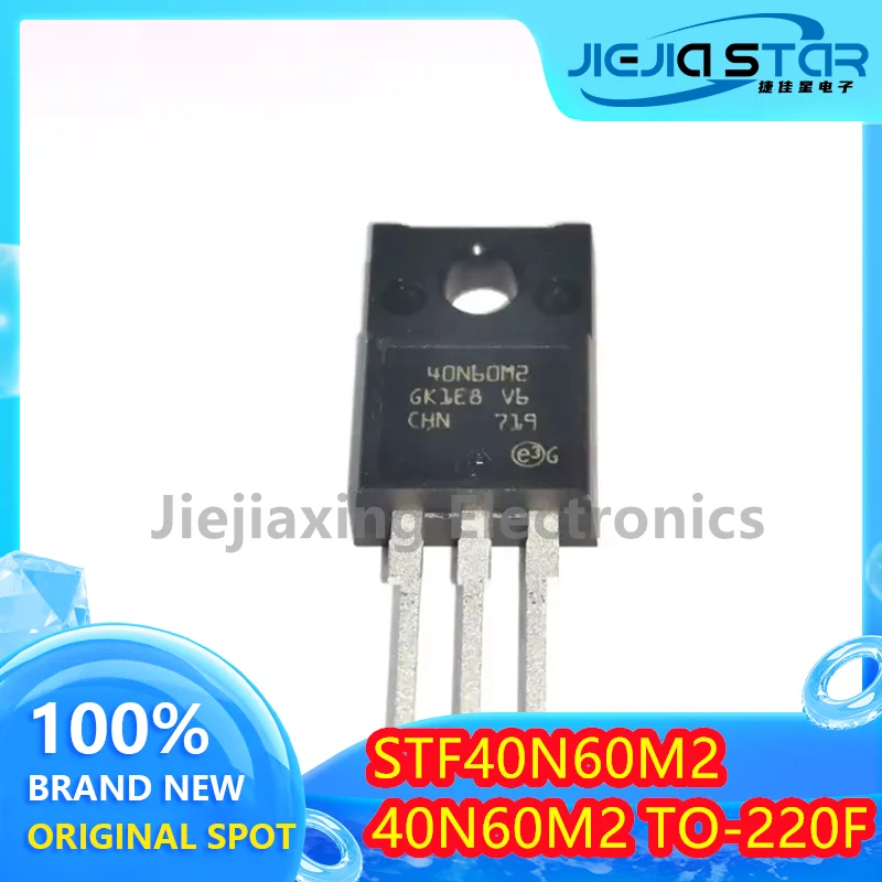 MOS Field Effect Tube, Electronic Accessories, 40N60M2, STF40N60M2, 100% Original, TO-220F, 40A, 600V, 5Pcs, Free Shipping