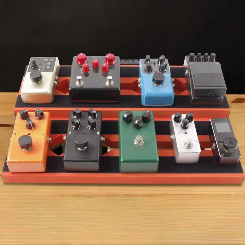

Guitar Effects Pedal Board Non-slip Instrument Pedal Board Portable Guitar Supplies Lightweight Bass Supplies for Home